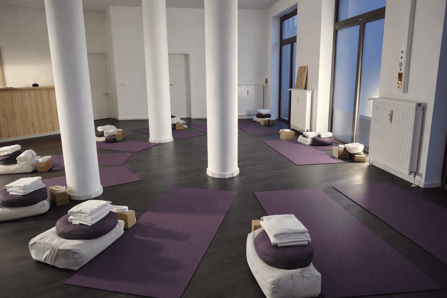 Yoga Studio im Moment – Kursraum